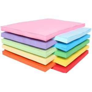 Mary A4 paper color printing paper color paper 500 pieces 70g80g office paper Student pink yellow green mixed -colored manual origami white paper whole box wholesale one pack of A4 paper draft paper

