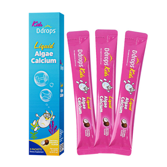 
[Calcium Magnesium Zinc Trial Pack] Ddrops Seaweed Double Calcium Calcium Magnesium Zinc Liquid Calcium 10ml*3 pieces/box