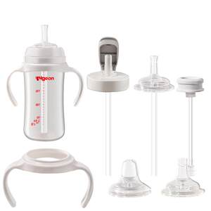 Adapted to Beiqin bottle accessories Direct drinking straw pigeon cup lid duckbill pacifier gravity ball three generation handle universal