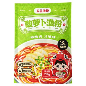 Five grains, fish meal, miscellaneous grains, spicy bagged tomato original instant rice noodles, hot and sour rice, instant fish meal, new product
