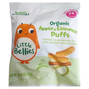
Australian Little Bellies infant and toddler fruit strawberry mango puff ring baby food supplement snacks