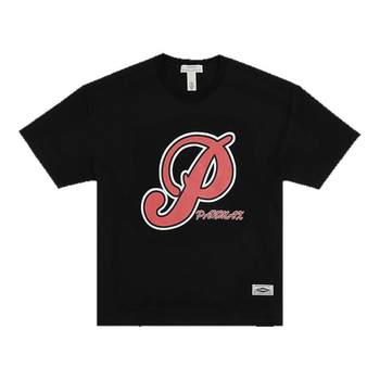 
PANMAX plus size men's fashion brand summer new trendy cool logo printed retro round neck short-sleeved T-shirt top