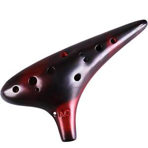 Ocarina 12-hole beginners with midtone C-tune twelve AC children primary school students adult resin professional 6-inch musical instruments