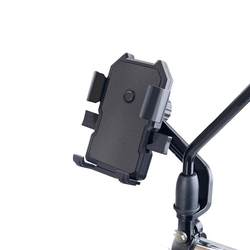 Electric vehicle mobile phone holder rechargeable for motorcycle riders