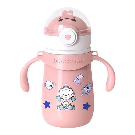 Beinmei Children's Insurance Cup Cute Band Cup 316 Stainless Steel Large Capacity Portable Infant Water Cup
