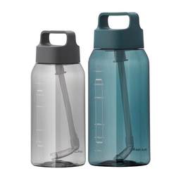 Camellia Large Capacity Water Cup Straw Space Fitness