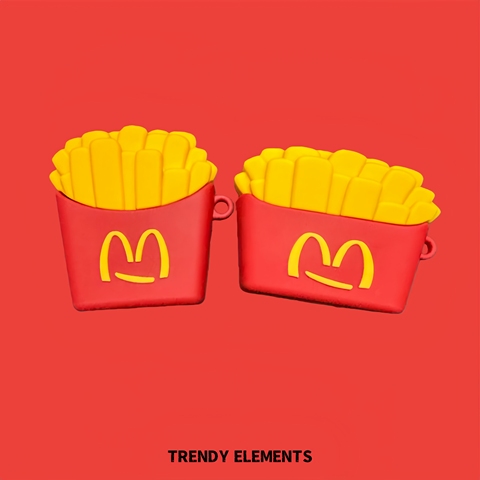 McDonalds Fries 3D Protective Carry AirPods 2, AirPods 2 Pro, AirPods 3, AirPods 3 Pro, AirPods 4, AirPods 4 Pro, AirPods Max