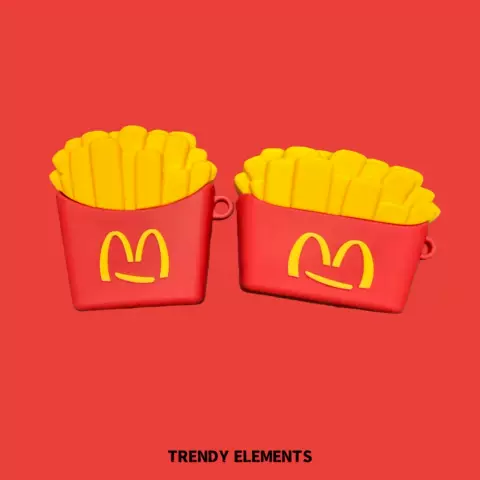 McDonalds Fries 3D Protective Carry Cases Apple  AirPods 2, AirPods 2 Pro, AirPods 3, AirPods 3 Pro, AirPods 4, AirPods 4 Pro, AirPods Max