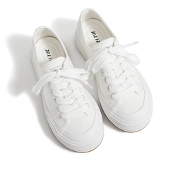 Feiyue Thick-soled Canvas Shoes Japanese Women's Style With Skirt White Shoes 2023 Summer Men And Women Couples Korean Style Casual Shoes