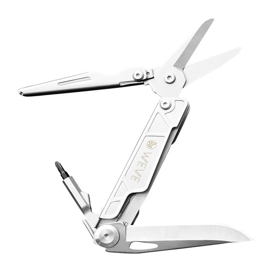 
WEVE multifunctional outdoor folding scissors camping portable field tools Swiss army knife EDC equipment