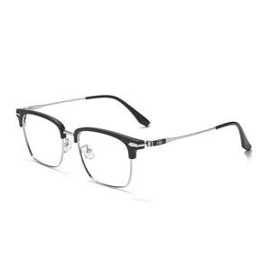 
Ultra-light half-rim myopia glasses frames for men with degrees, pure desire to look slim, gentle and handsome anti-blue light discoloration frames for women
