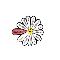 Quan Zhilong Anti-War Daisy Brooch Sunflower Gap Badge Couple Accessories