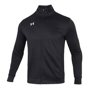 
Under Armor jacket for men and women, new spring knitted sports running jacket, black casual stand-up collar cardigan top