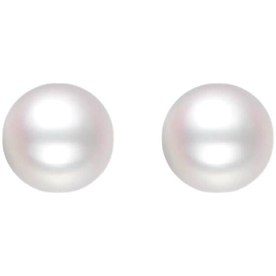 Saturday Fu Tamsui Pearl Earrings Edison Pearl 10-11mm Elegant Earrings for Girlfriend Holiday Gift
