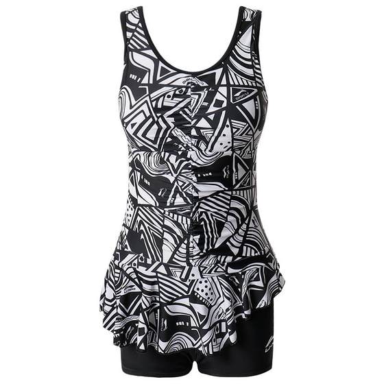 Li Ning Swimsuit Women's Hot Spring High-Quality 2025 New One-piece Mom Conservative Swimming Pool Professional Swimwear