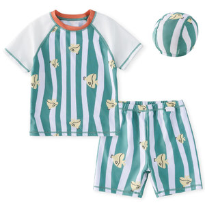 
[Sun protection + chlorine resistance] Cotton Hall Children's Swimsuit Boys Split Swimsuit Girls Swimsuit Sun protection Summer