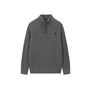 
TeenieWeenie Bear men's retro warm new casual long-sleeved sweater half-zip inner top