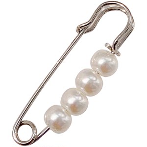 
Artificial pearl brooch pants waist waist adjustment skirt waist circumference small artifact anti-exposed button clothes pin fixing