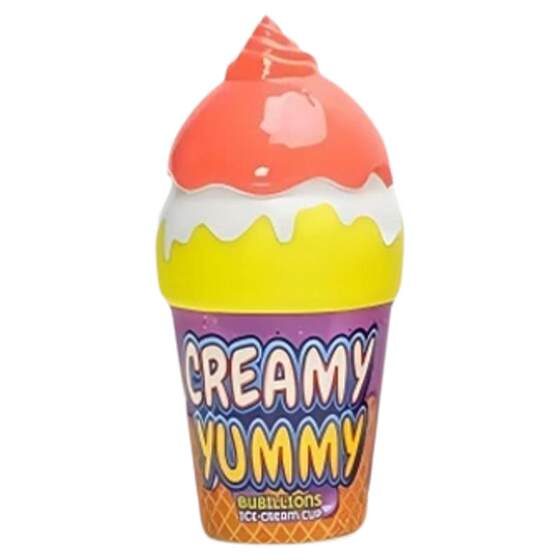 
Baby without sprinkling liquid ice cream bubble bottle upside down without sprinkling bubble water children holding outdoor bubble toy stick