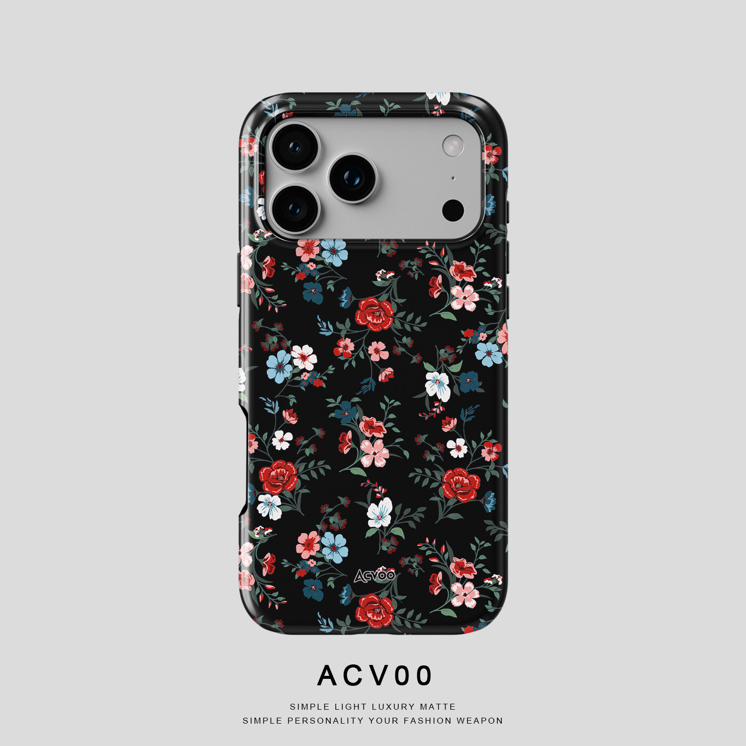Vintage Black Floral Pattern Phone Case 21 Phone Cases for iPhone 17, 16, 15, 14 and 13