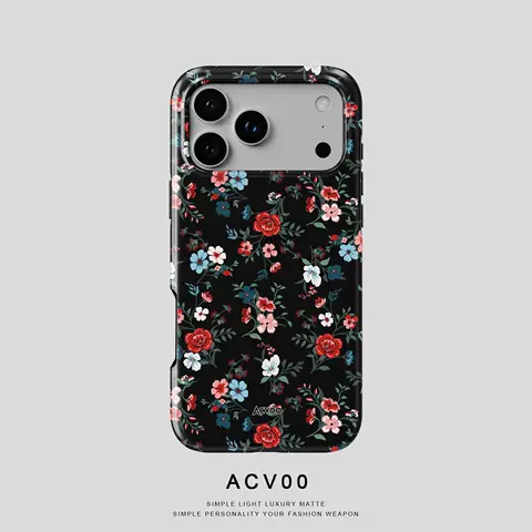 Vintage Black Floral Pattern Phone Case 21 Phone Cases for iPhone 17, 16, 15, 14 and 13
