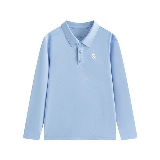 
Nuoshilan children's long-sleeved polo shirt spring new style boy quick-drying T-shirt mid-sized children casual and comfortable base top