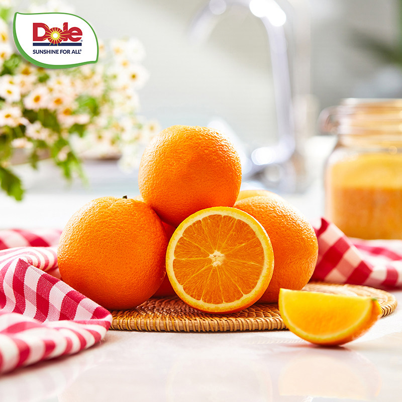 dole 都乐 湖北宜昌秭归伦晚新鲜橙子 2斤 立减+券后13.8元包邮