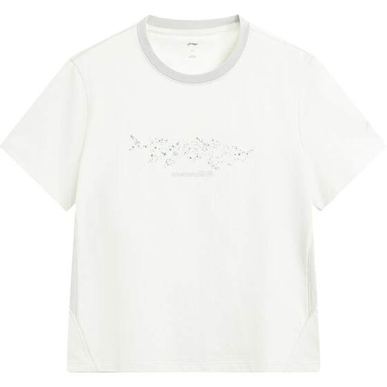 
Li Ning outdoor CF traceable short-sleeved T-shirt women's new round neck half-sleeved loose breathable shirt summer sportswear