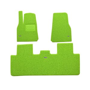 
Main cab single-piece driving position single co-pilot single-piece rear conjoined car wire ring floor mats avocado green