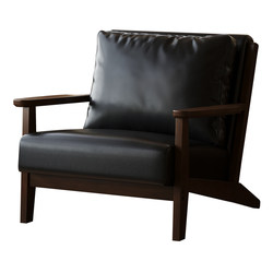 Medium style cafe milk tea shop retro small sofa chair