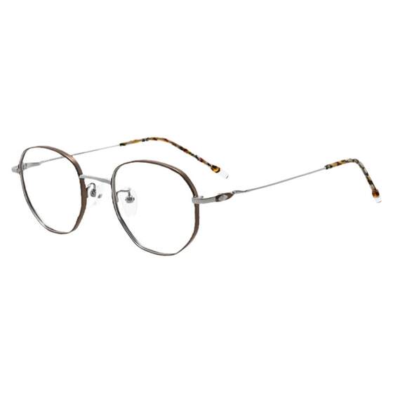 
High degree myopia glasses frames for men and women, ultra-light small frames, can be equipped with high degree wide rim pure titanium polygonal glasses frames