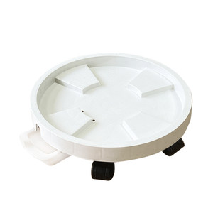 
Mobile flowerpot tray, wheeled base bottom tray, plastic thickened universal wheel water tray to prevent root rot