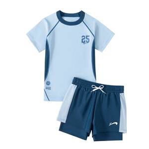 
Guirenniao children's swimsuit boys split swimsuit 2026 new youth swimming trunks middle and large children sun protection suit