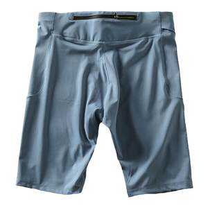 
Outdoor running compressed shorts men's morning jogging sports horse tight half-stretch five-point pants with back waist pocket to hold mobile phone