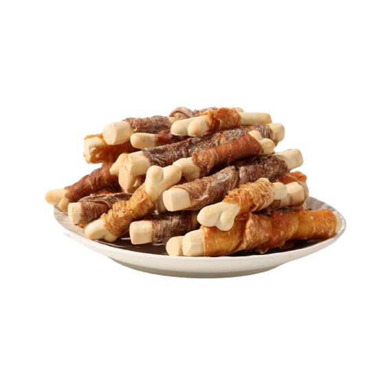 
Buka Star Hamster Snacks Highly Nutritious Food Four Pieces of Meat Calcium Milk Bone Molar Sticks Golden Bear Special Teething Food