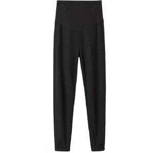 Pregnant women's pants in summer wearing ice silk nine -point pants leggings thin loose large size casual small feet pants spring and summer dress