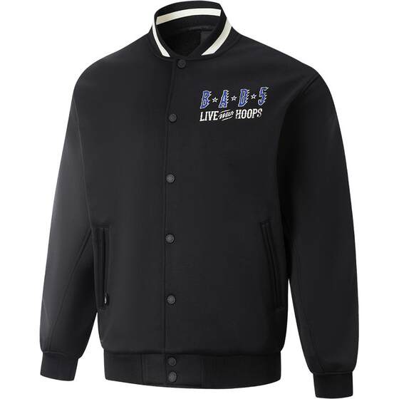 
Li Ning BADFIVE baseball jacket men's spring top cardigan long-sleeved knitted sweater sweatshirt
