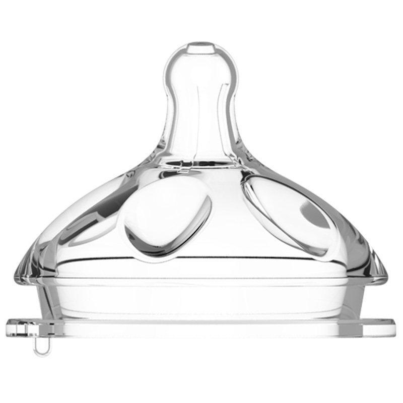 Wide Base Pacifier Cuckoo Wide Bore Pacifier - Soft Silicone Nipple, Multiple Hole Options