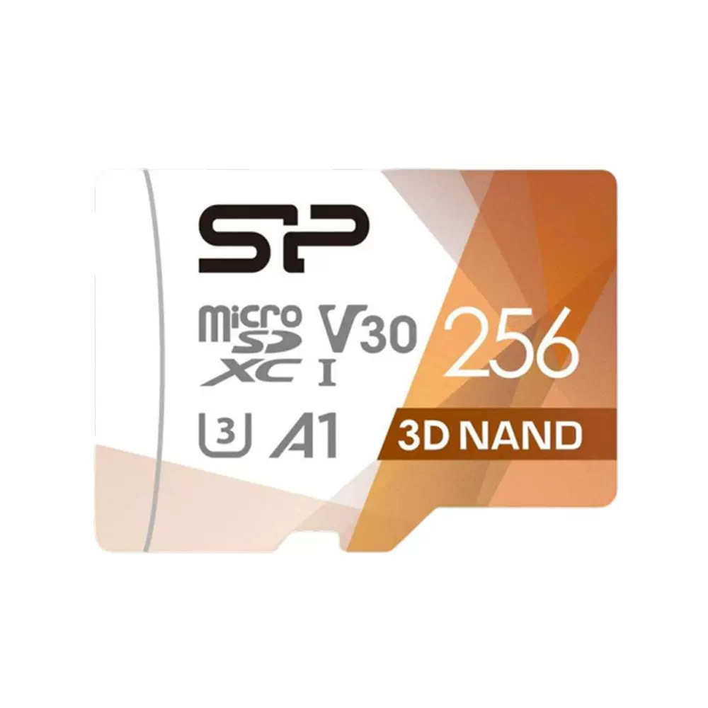 siliconpower microsd卡256gb高速存储小巧便携