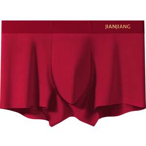 
Jianjiang red underwear men's zodiac year modal wedding shorts men's year of the horse boxer briefs socks set