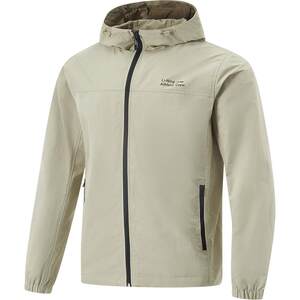 
Li Ning Jacket Men's Spring New Sports Windbreaker Hooded Jacket Water-Repellent Windproof Clothing Woven Outdoor Soft Shell Jacket