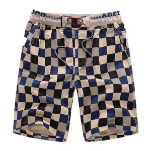 Summer shorts, men's sports Korean version, trendy casual pure cotton large shorts, loose work clothes, beach pants, men's capris