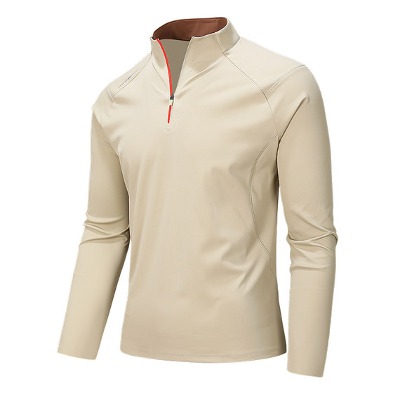 
Outdoor sports quick-drying clothing men's long-sleeved T-shirt thin elastic fitness running training clothing sweat-absorbent quick-drying clothing spring and summer