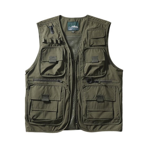 Integrated air artifact fishing vest men's luja multifunctional pocket tactical workwear outdoor mountaineering functional photography vest