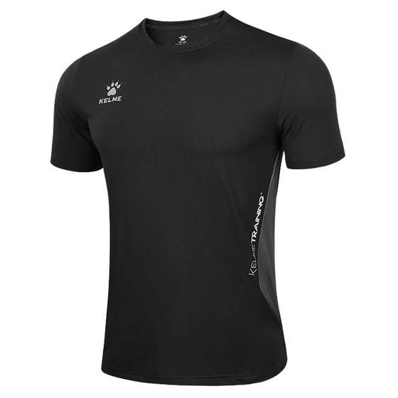 Kelme Karmei official sports T -shirt elastic breathable running fitness thin round neck short -sleeved top new men