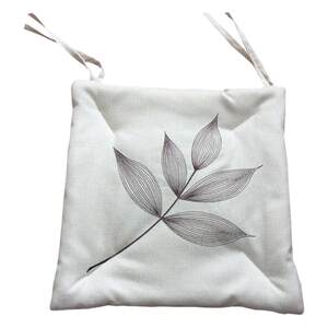 Cotton, linen embroidery stool cushion office long sedentary seat cushion Chinese dining chair cushion Student butt pad four seasons thin