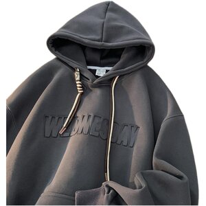 
390G Heavyweight Zhongshan Hooded Sweatshirt Men's Autumn Fashion Brand American Loose Large Size Casual Top Men's Jacket