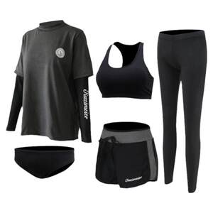 Sunscreen parent-child diving suit, male split long sleeved pants, floating diving mother suit, couple hot spring swimming suit, female surfing suit