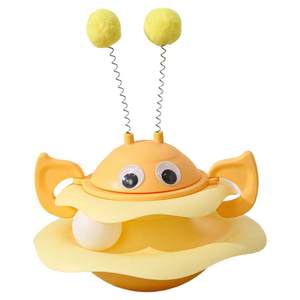 Cat toy tumbler, cat turntable ball, kittens and young cats, self-entertainment and boredom relief artifact, energy-consuming cat amusing stick supplies