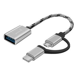 
OTG adapter two-in-one three-in-one data cable Android converter type-c conversion head micro adapter mobile phone connection USB interface U disk transmission
